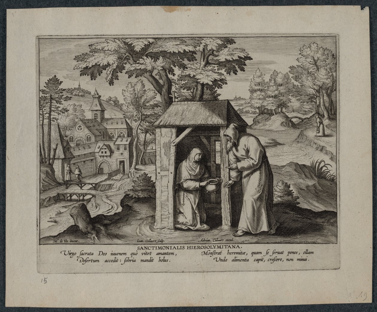 Święty Hieronim autorstwa Hans Collaert