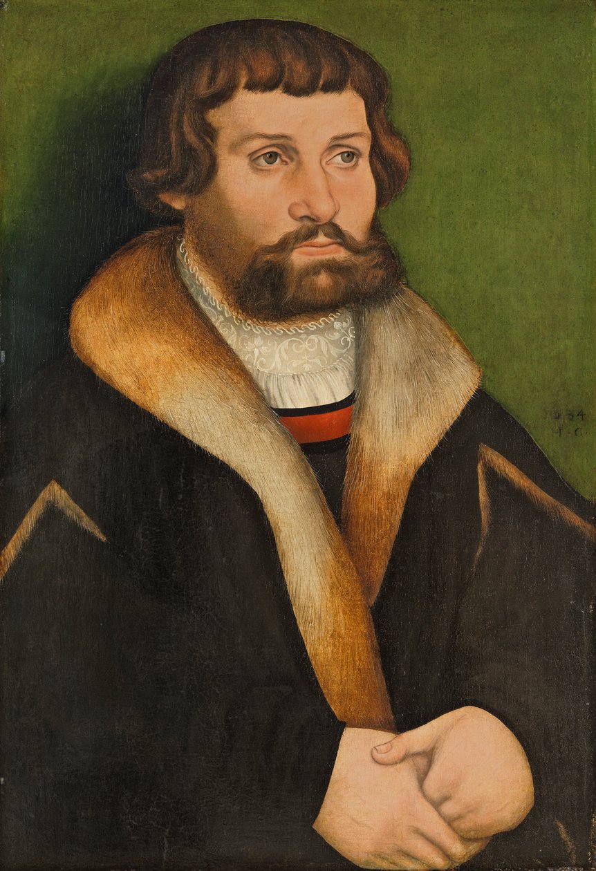 niemiecki: Bildnis eines bärtigen Mannes Portret brodatego mężczyzny autorstwa Hans Cranach