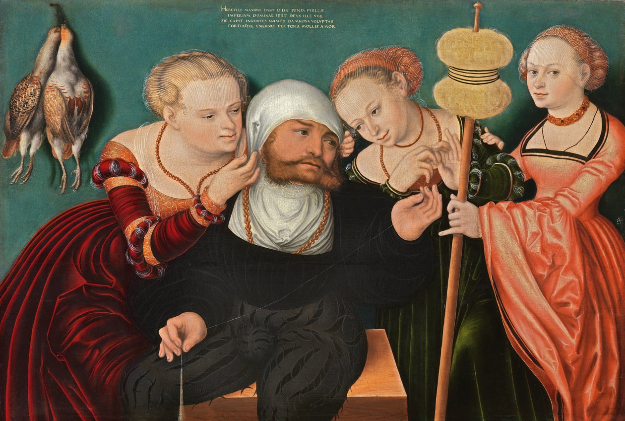Herkules bei Omphale Herkules na dworze Omphale autorstwa Hans Cranach
