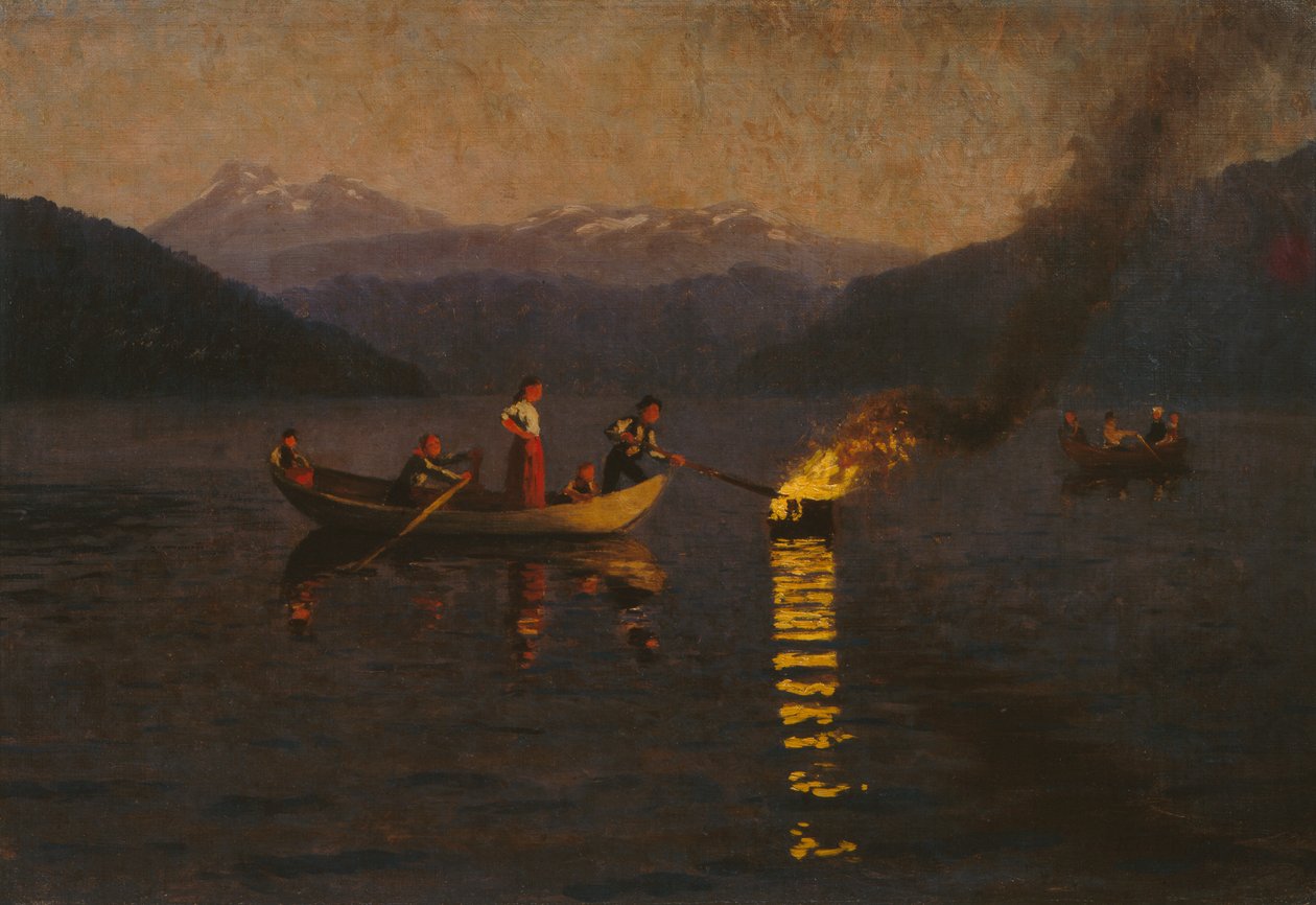 Noc Świętojańska autorstwa Hans Dahl