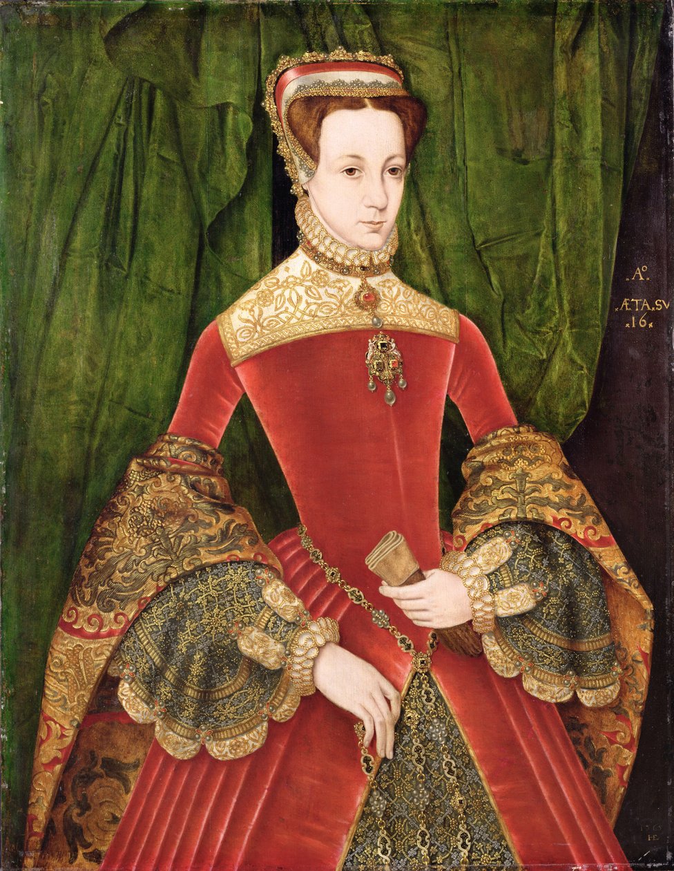 Portret kobiety w wieku 16 lat, wcześniej zidentyfikowanej jako Mary Fitzalan, księżna Norfolk autorstwa Hans Eworth or Ewoutsz