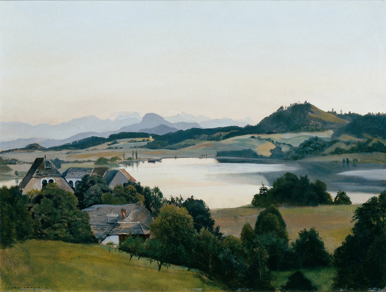 Krajobraz Karyntii (Jezioro Kraiger z Ulrichsbergiem) autorstwa Hans Frank