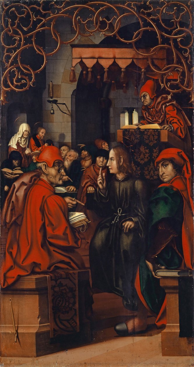 Chrystus wśród lekarzy, 1512 autorstwa Hans Fries