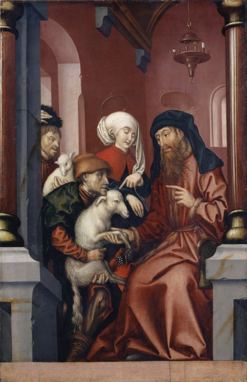 Joachim i Anna wybierają baranka na ofiarę, 1512 autorstwa Hans Fries