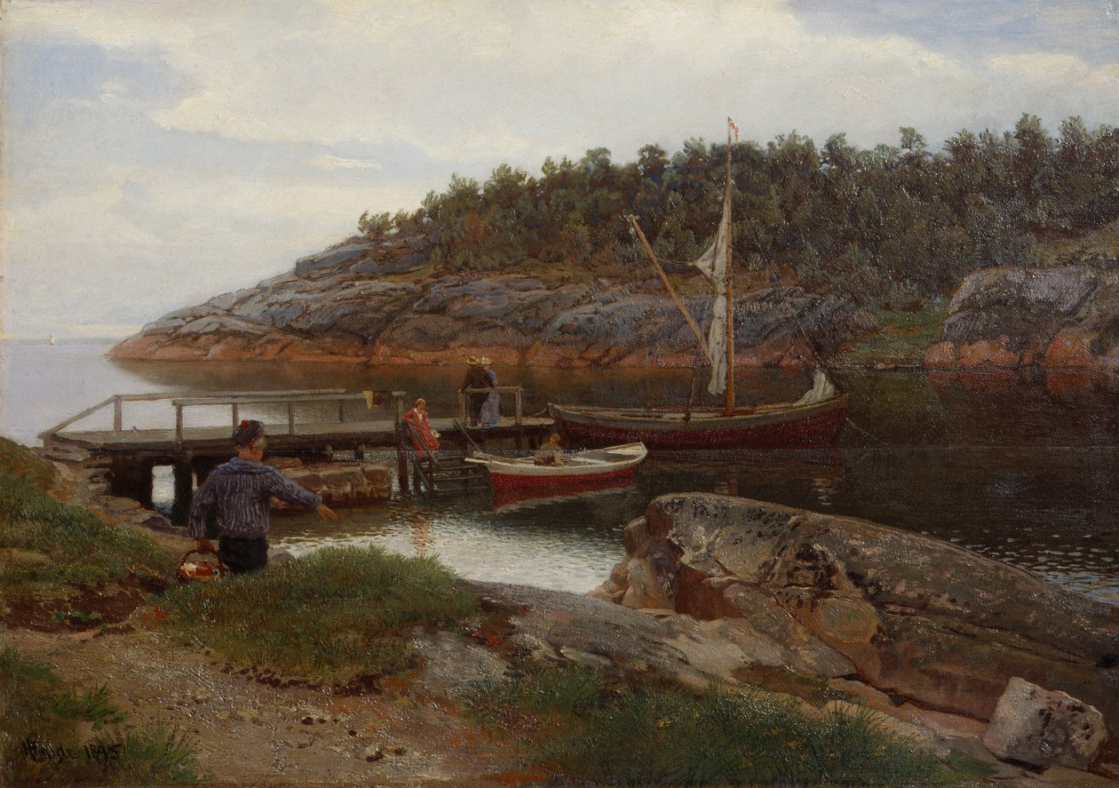 Zatoka i Hanko autorstwa Hans Gude