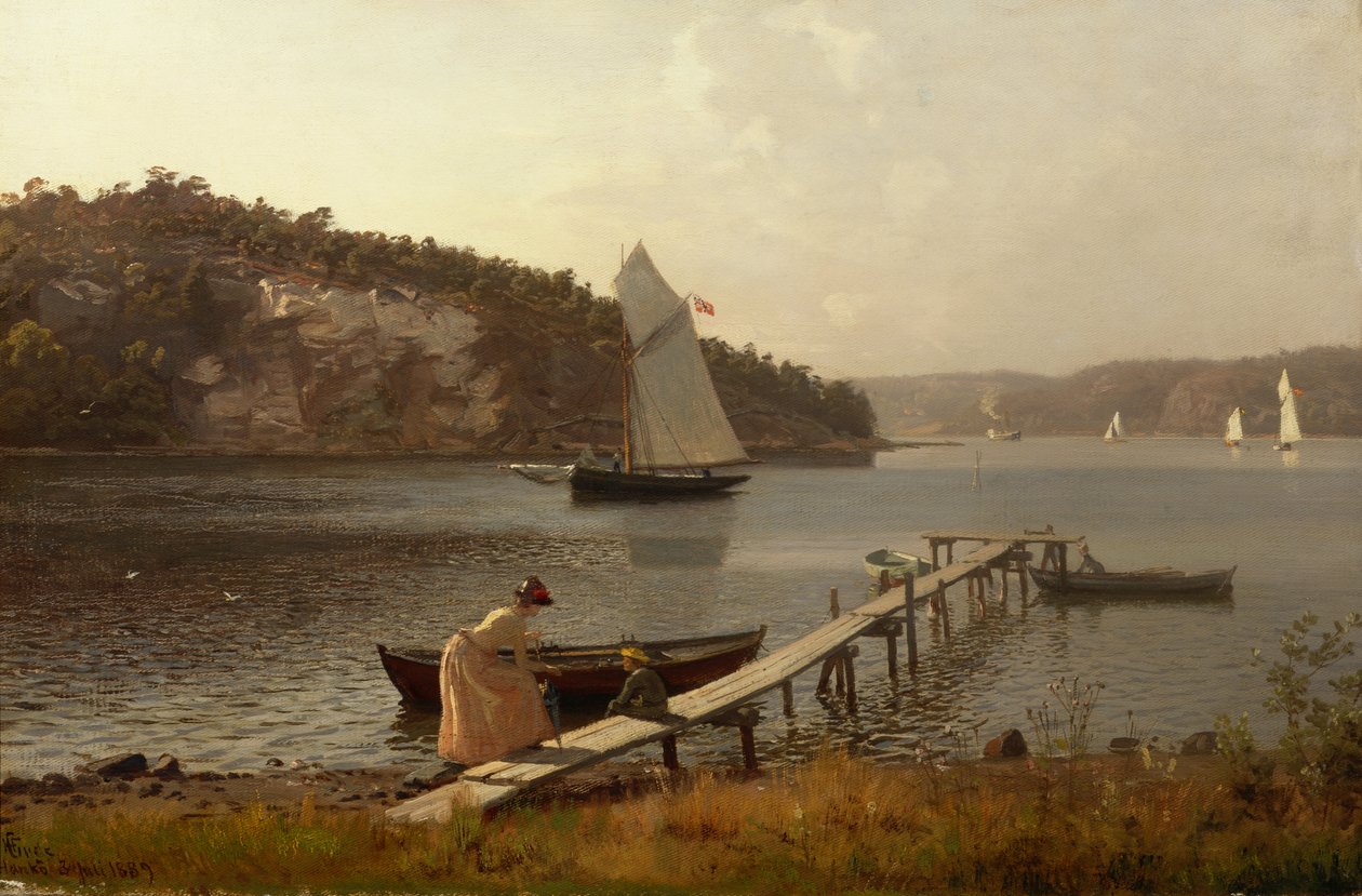 Z Hanko autorstwa Hans Gude