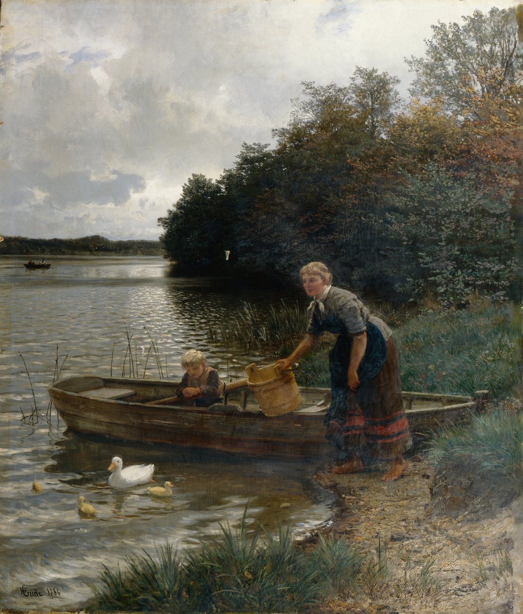 Sielanka nad Wolgastsee autorstwa Hans Gude