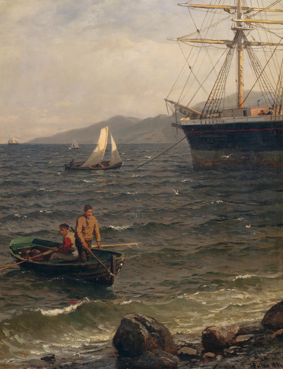 Norweski port autorstwa Hans Gude