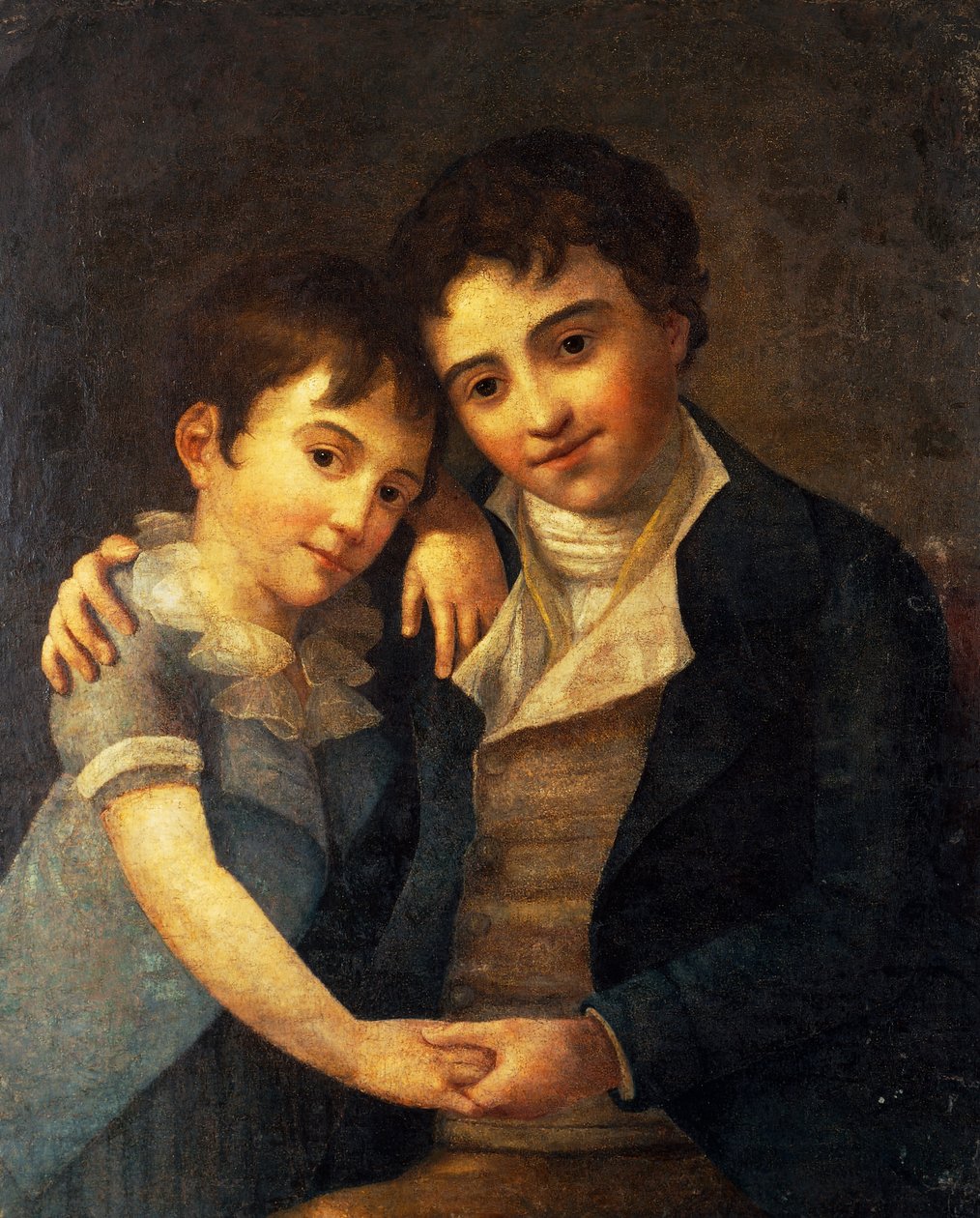 Portret Franza Xavera Wolfganga (1791-1844) i Karla Thomasa (1784-1858), synów Wolfganga Amadeusza Mozarta (1756-1791), malowany przez Hansa Hansena (1769-1828) autorstwa Hans Hansen