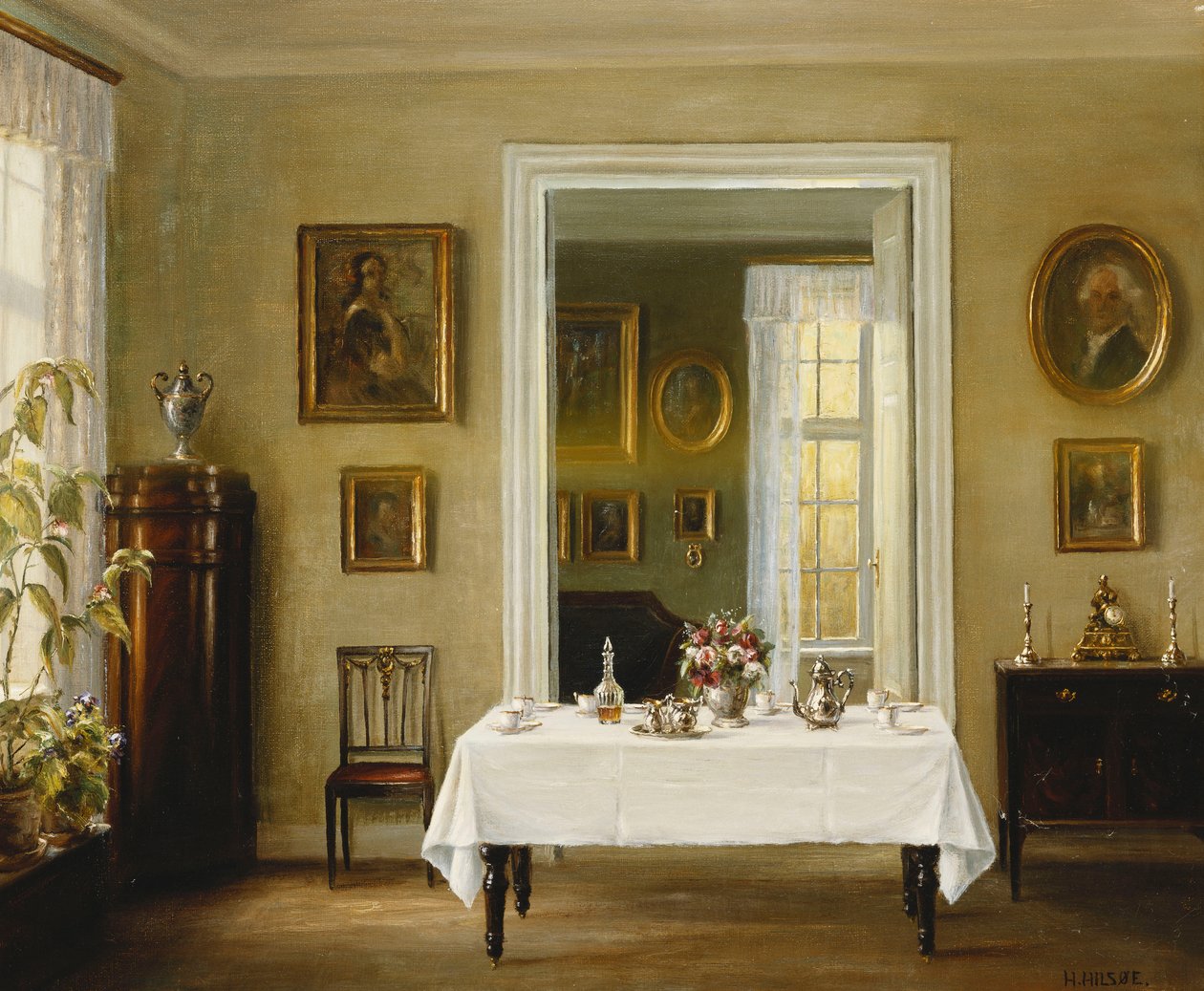 Wnętrze autorstwa Hans Hilsoe