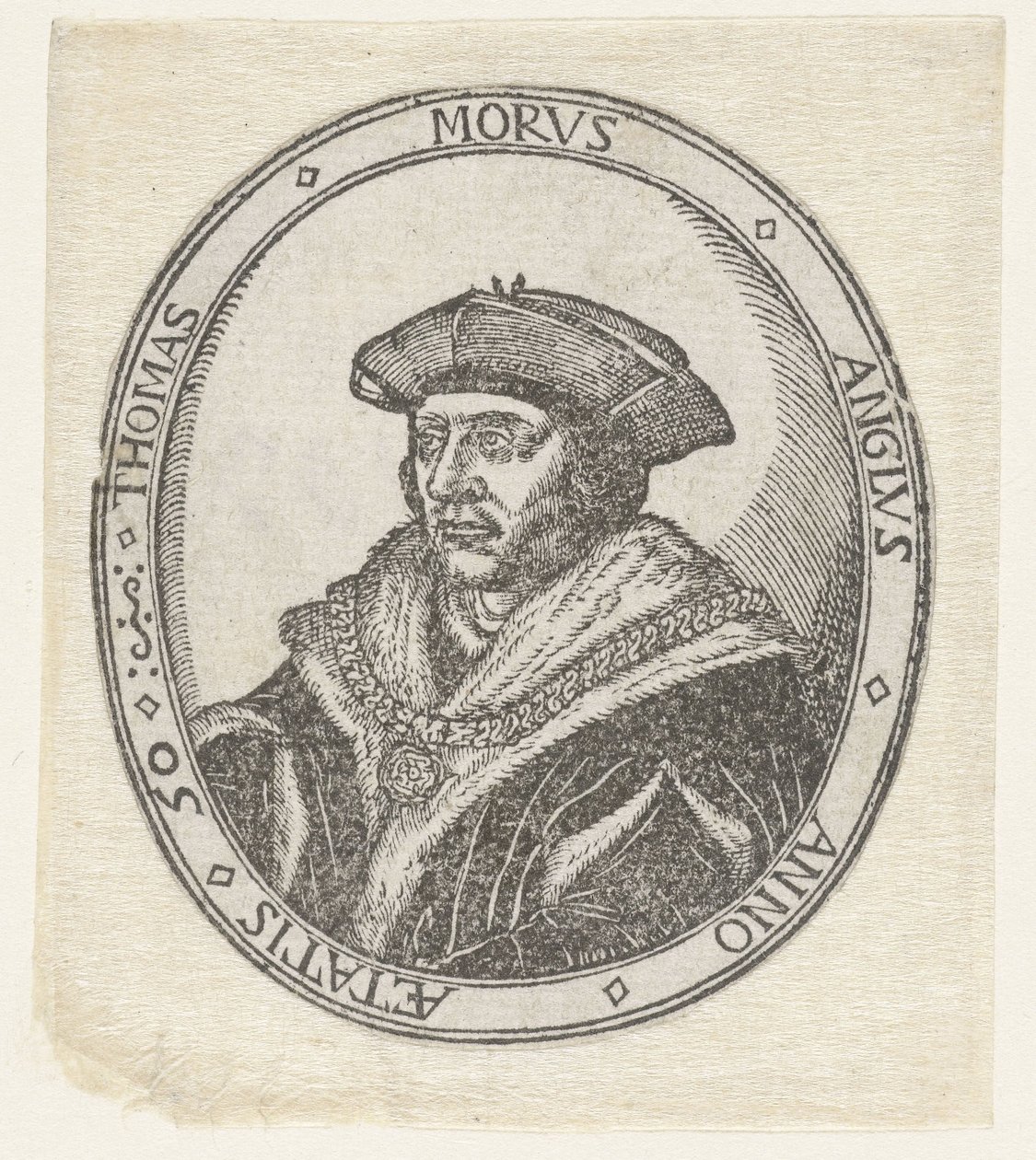 Portret van Thomas More autorstwa Hans Holbein (II) (attributed to)