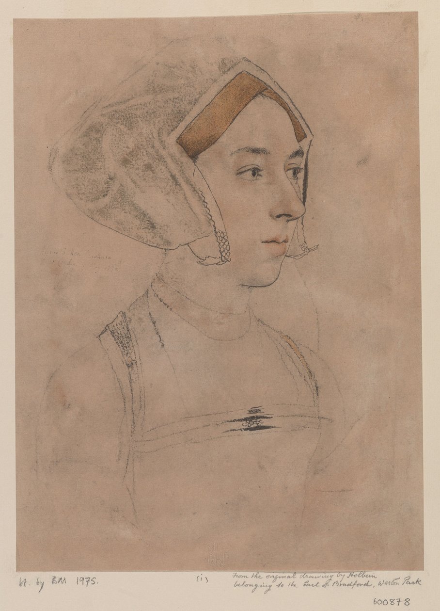 Anne Boleyn autorstwa Hans, Holbein