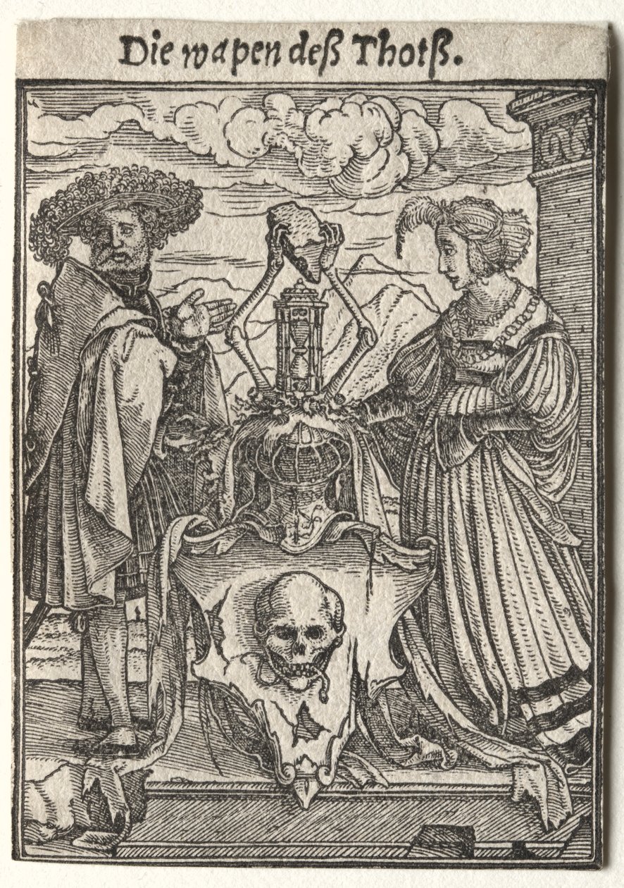 Taniec śmierci: herb śmierci autorstwa Hans Holbein
