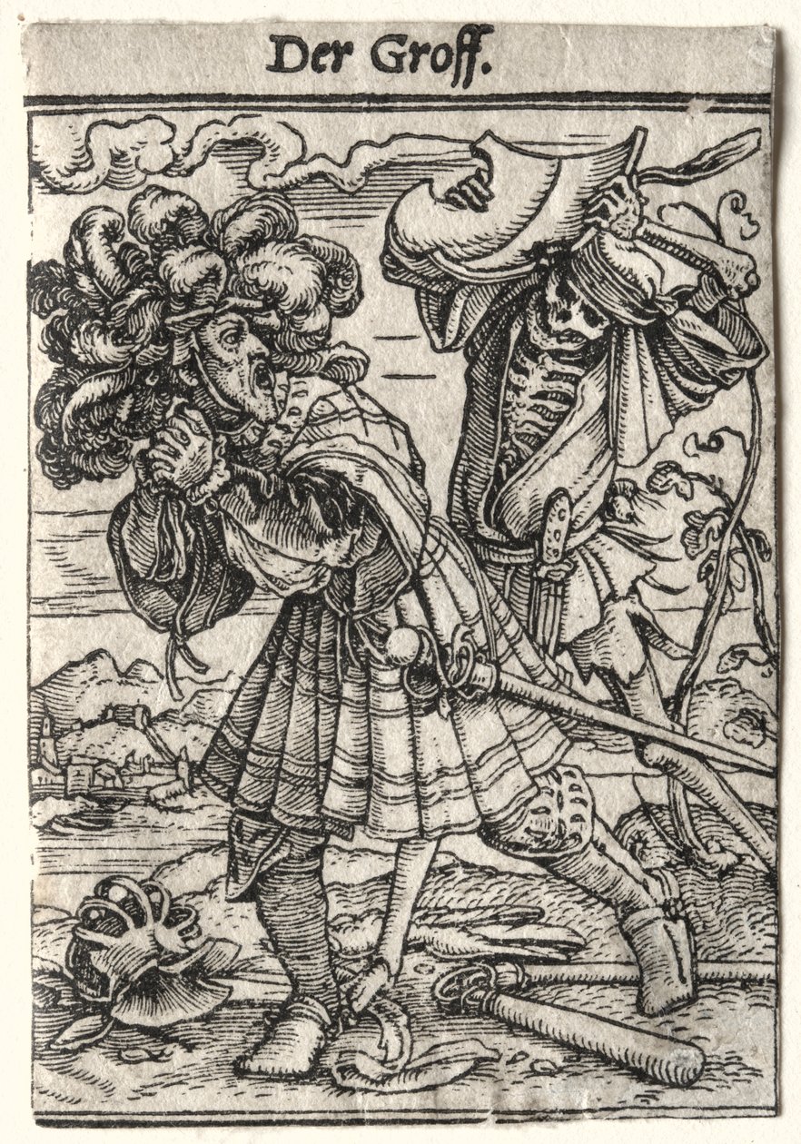 Taniec Śmierci: Hrabia autorstwa Hans Holbein