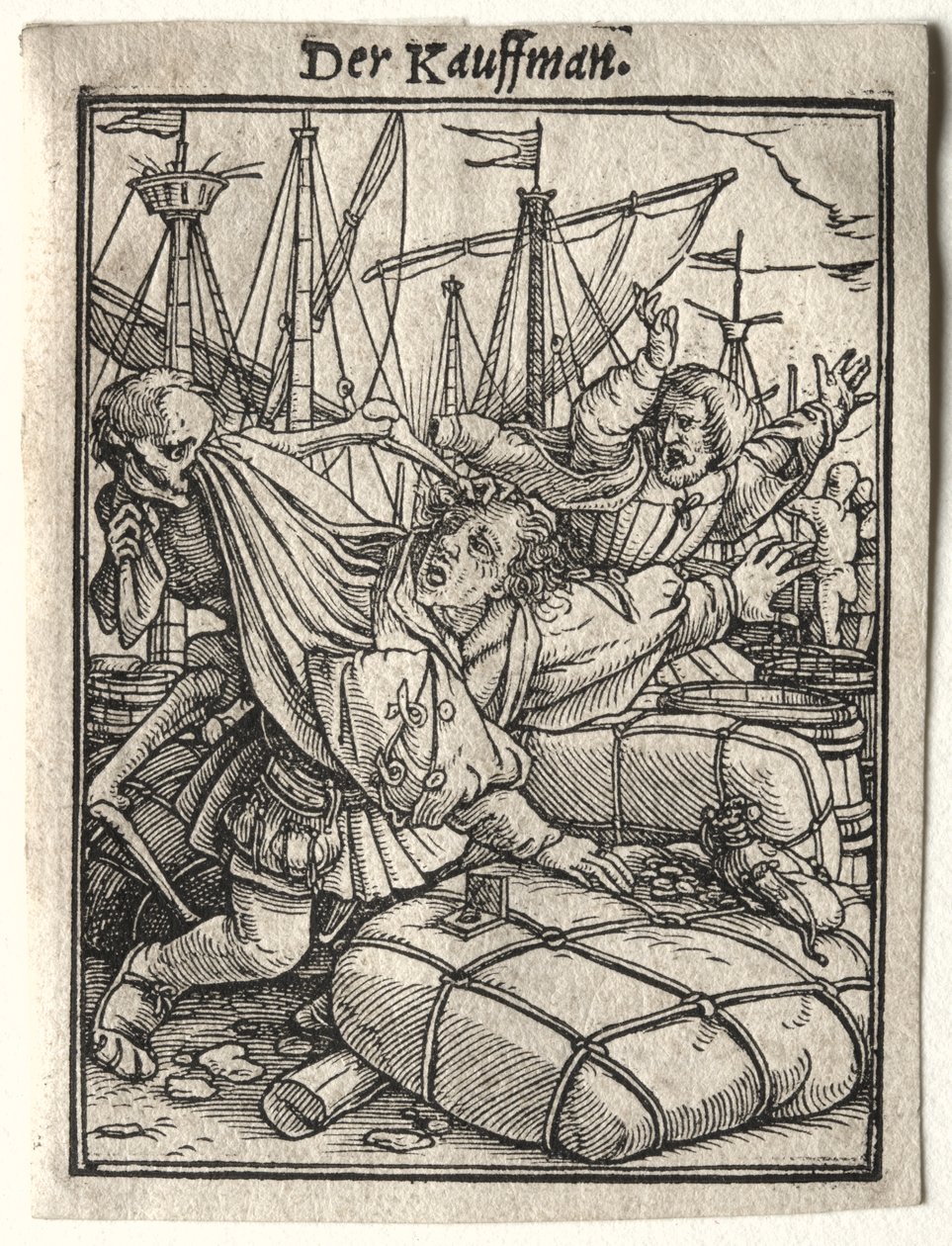 Taniec Śmierci: Kupiec autorstwa Hans Holbein