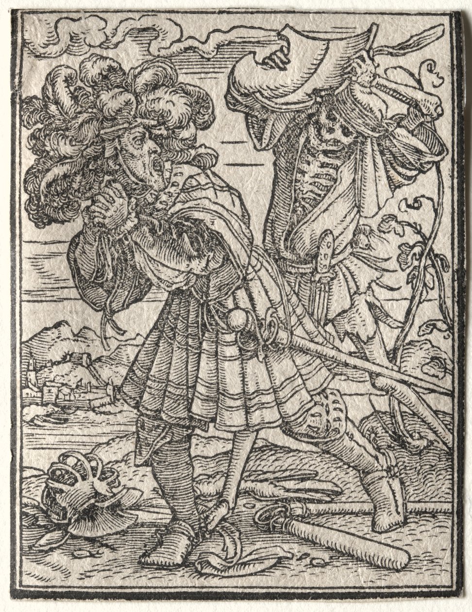 Taniec śmierci: Hrabia autorstwa Hans Holbein
