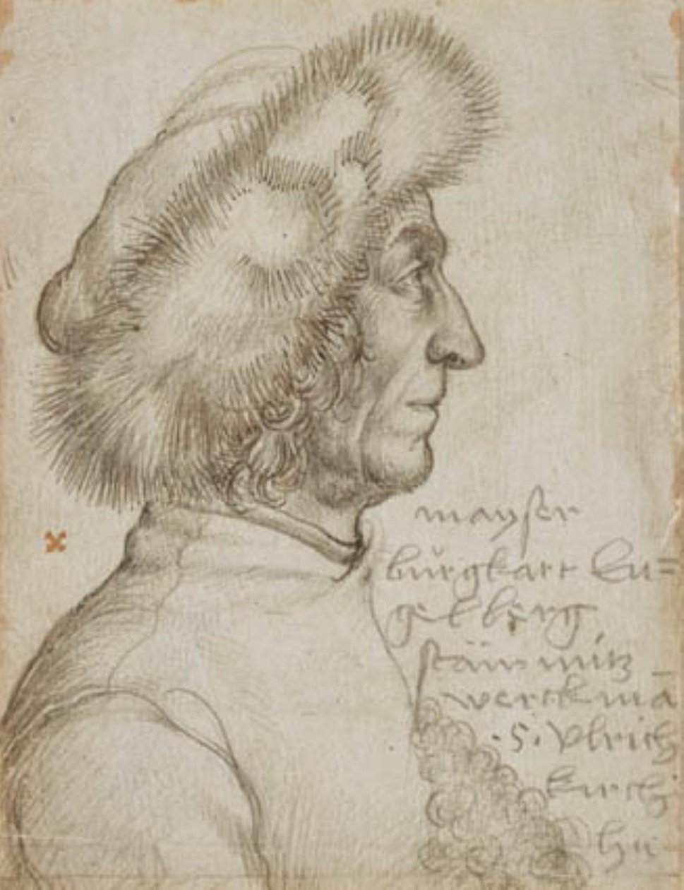 Portret Burgharta Engelberga, mistrza budowlanego w Augsburgu autorstwa Hans Holbein d.Æ.