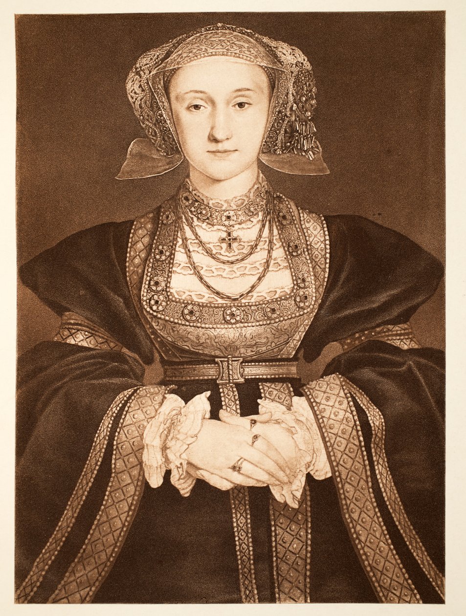 Anna z Kleve, ok. 1539, wyd. 1902 (kolotyp) autorstwa Hans Holbein der Jüngere