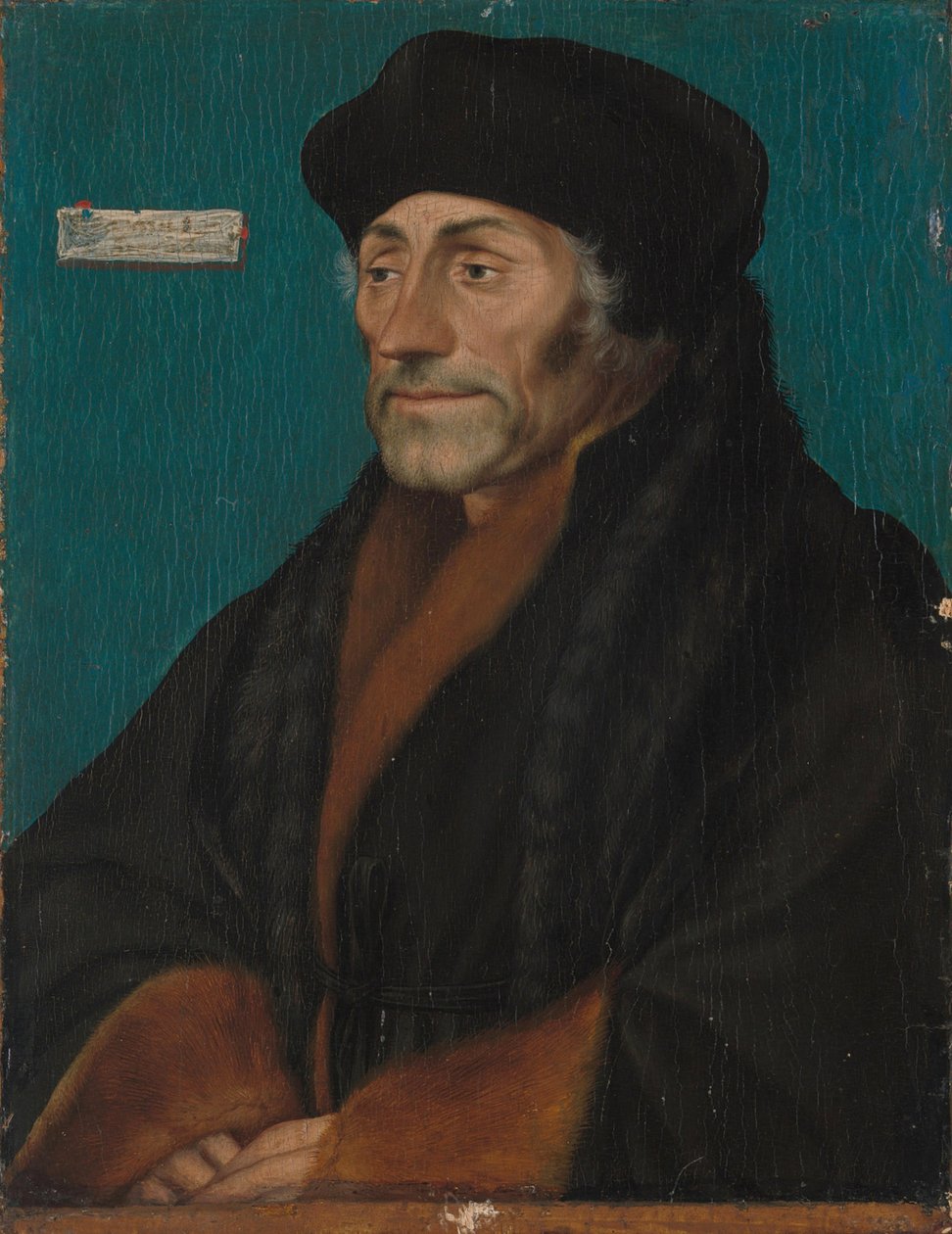 Erazm z Rotterdamu (1466-1536) autorstwa Hans Holbein der Jüngere