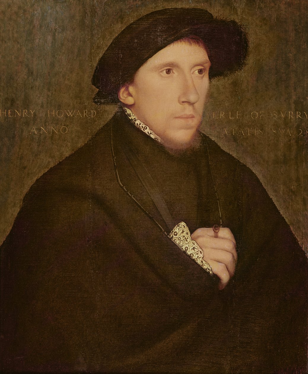 هنري هاوارډ، ارل آف سوري، c.1542 (په پینل کې د تیلو او تودوخې) پولی autorstwa Hans Holbein der Jüngere