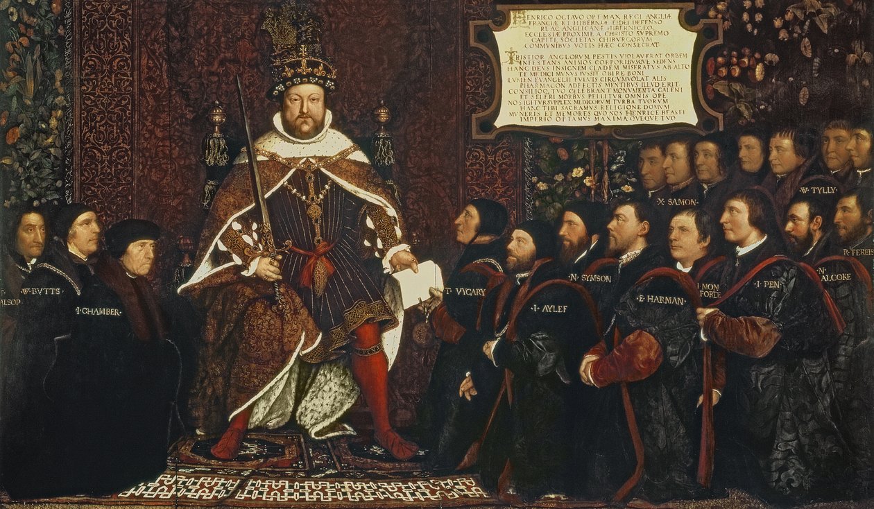 Henryk VIII wręczył akt prawny Thomasowi Vicary