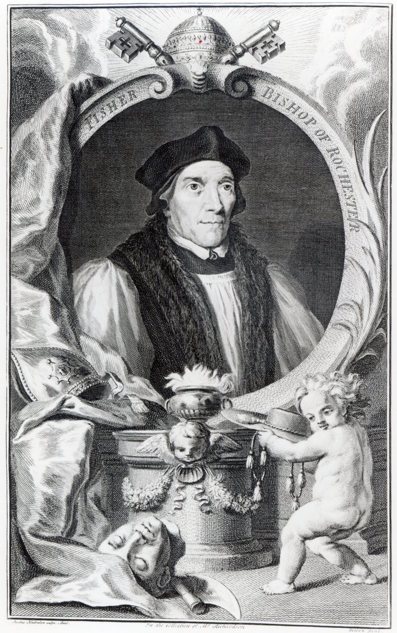 John Fisher, biskup Rochester, rytowany przez Jacobusa Houbrakena, ok. 1738-42 autorstwa Hans Holbein der Jüngere