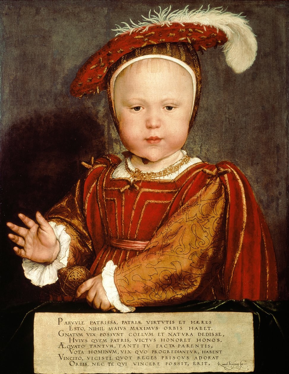 Portret Edwarda VI jako dziecko, ok.1538 autorstwa Hans Holbein der Jüngere