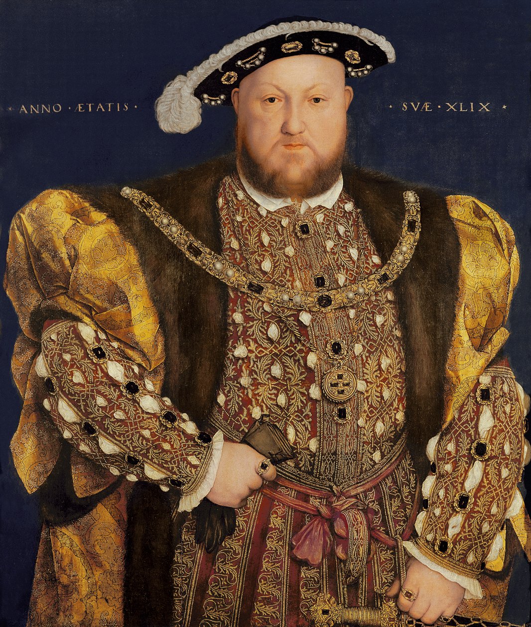 Portret Henryka VIII (1491-1547) w wieku 49, 1540 autorstwa Hans Holbein der Jüngere