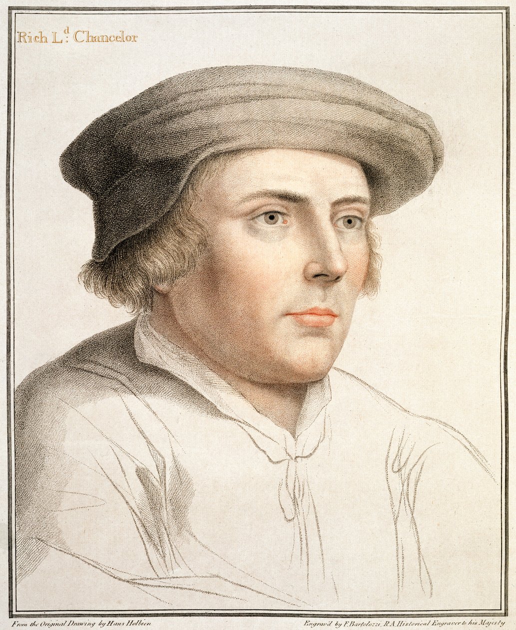 Richard Rich, pierwszy baron Rich (ok. 1496-1567) wyryty przez Francesco Bartolozzi (1727-1815) autorstwa Hans Holbein der Jüngere