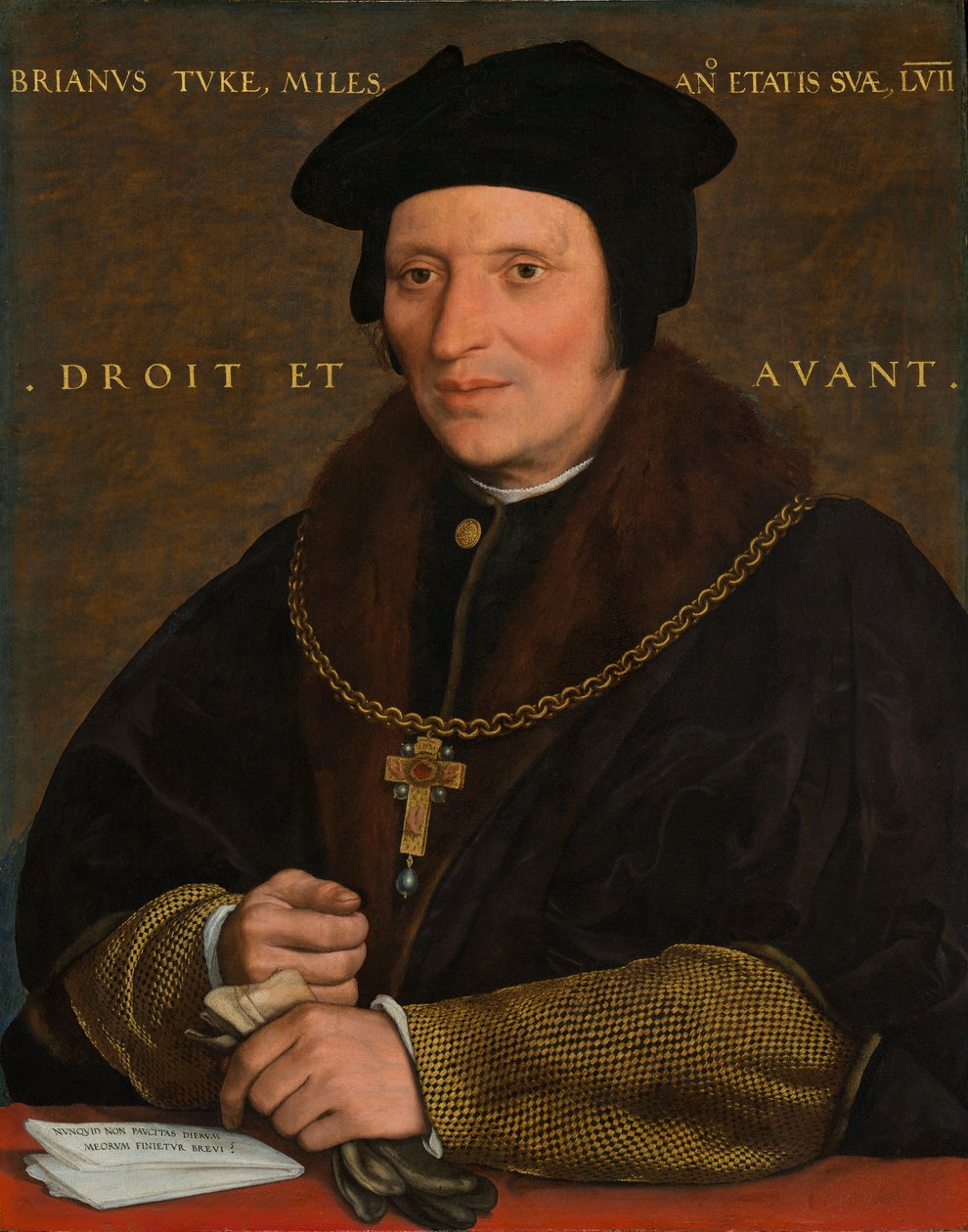 Sir Brian Tuke, c.1527-8 lub c.1532-34 (olej na panelu) autorstwa Hans Holbein der Jüngere
