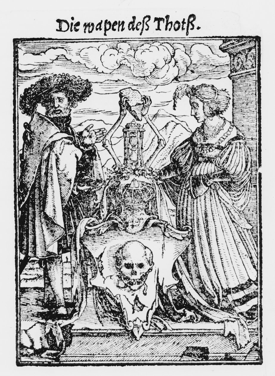 Pudełko umarłych z „Tańca śmierci”, sztychowane przez Hansa Lutzelburgera, ok. 1538 autorstwa Hans Holbein der Jüngere