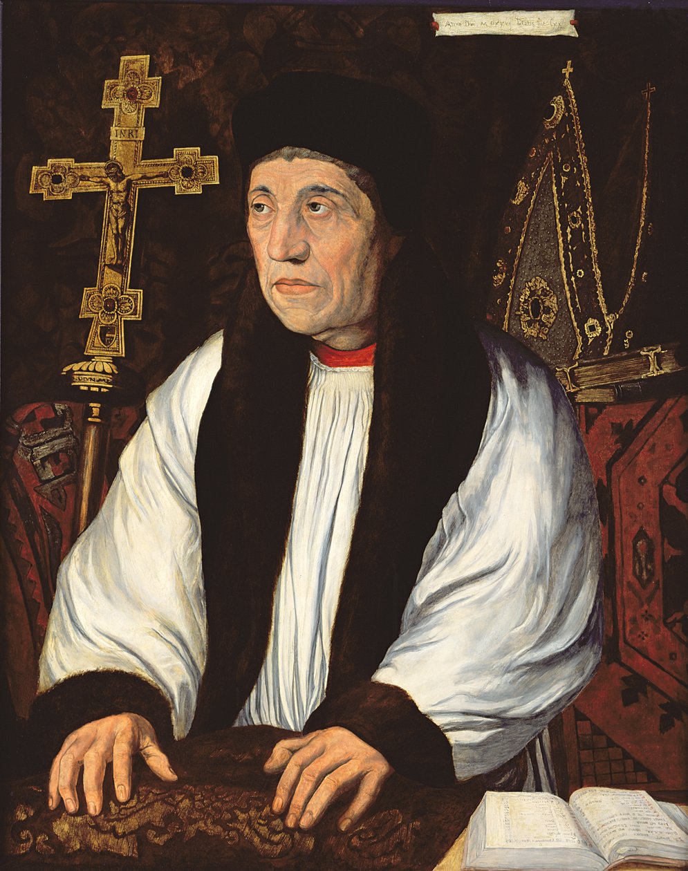 William Warham, arcybiskup Canterbury, 1850 autorstwa Hans Holbein der Jüngere
