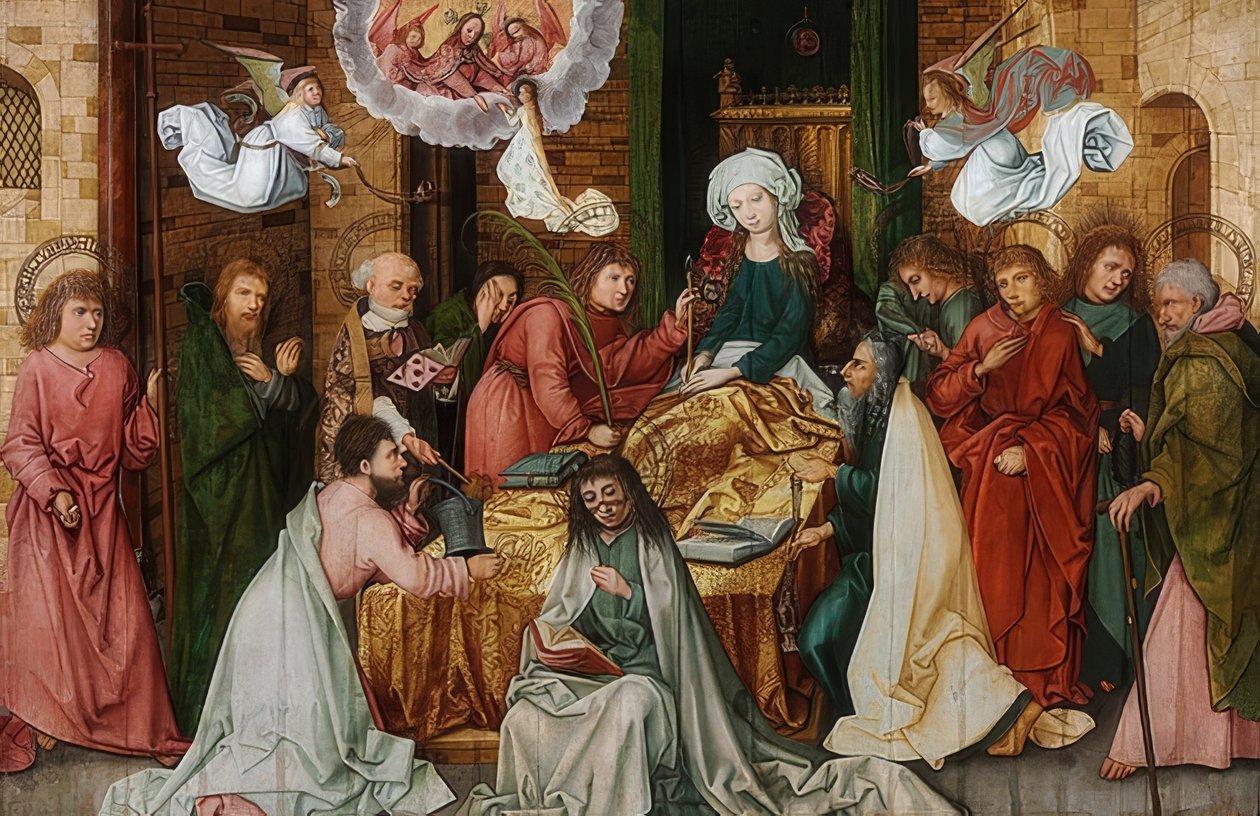 Śmierć Najświętszej Maryi Panny. 1492 autorstwa Hans Holbein the Elder