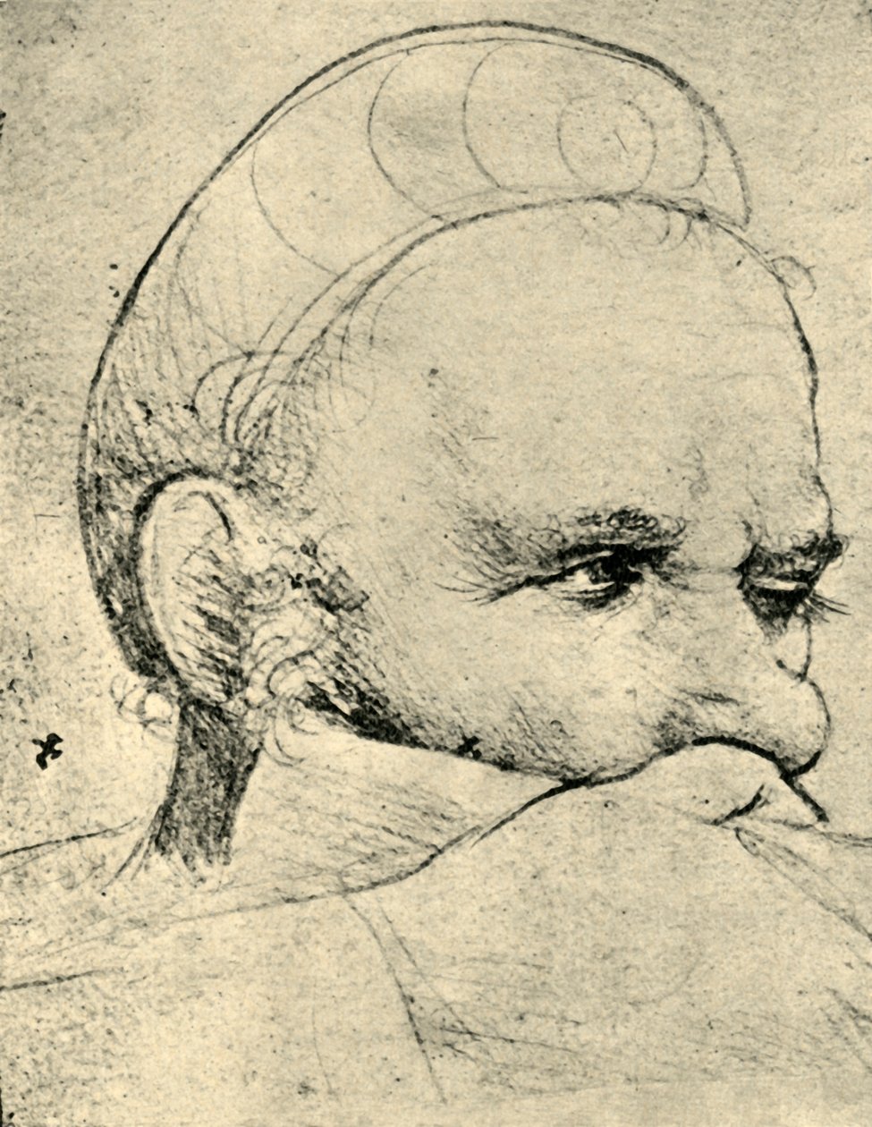 Głowa celującego kusznika, 1514-1515, 1943. autorstwa Hans Holbein the Elder