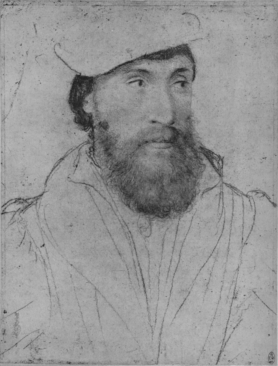 Dżentelmen: nieznany, c1532-1543 1945 autorstwa Hans Holbein der Jüngere