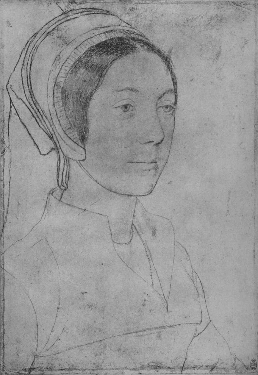 „Pani: Nieznana”, c1532-1543 1945 autorstwa Hans Holbein der Jüngere