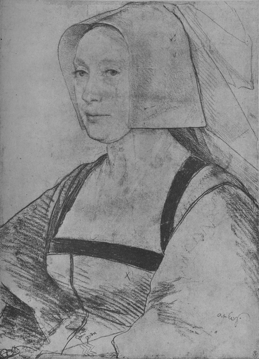 Kobieta: Nieznana, 1526-1528 1945 autorstwa Hans Holbein der Jüngere
