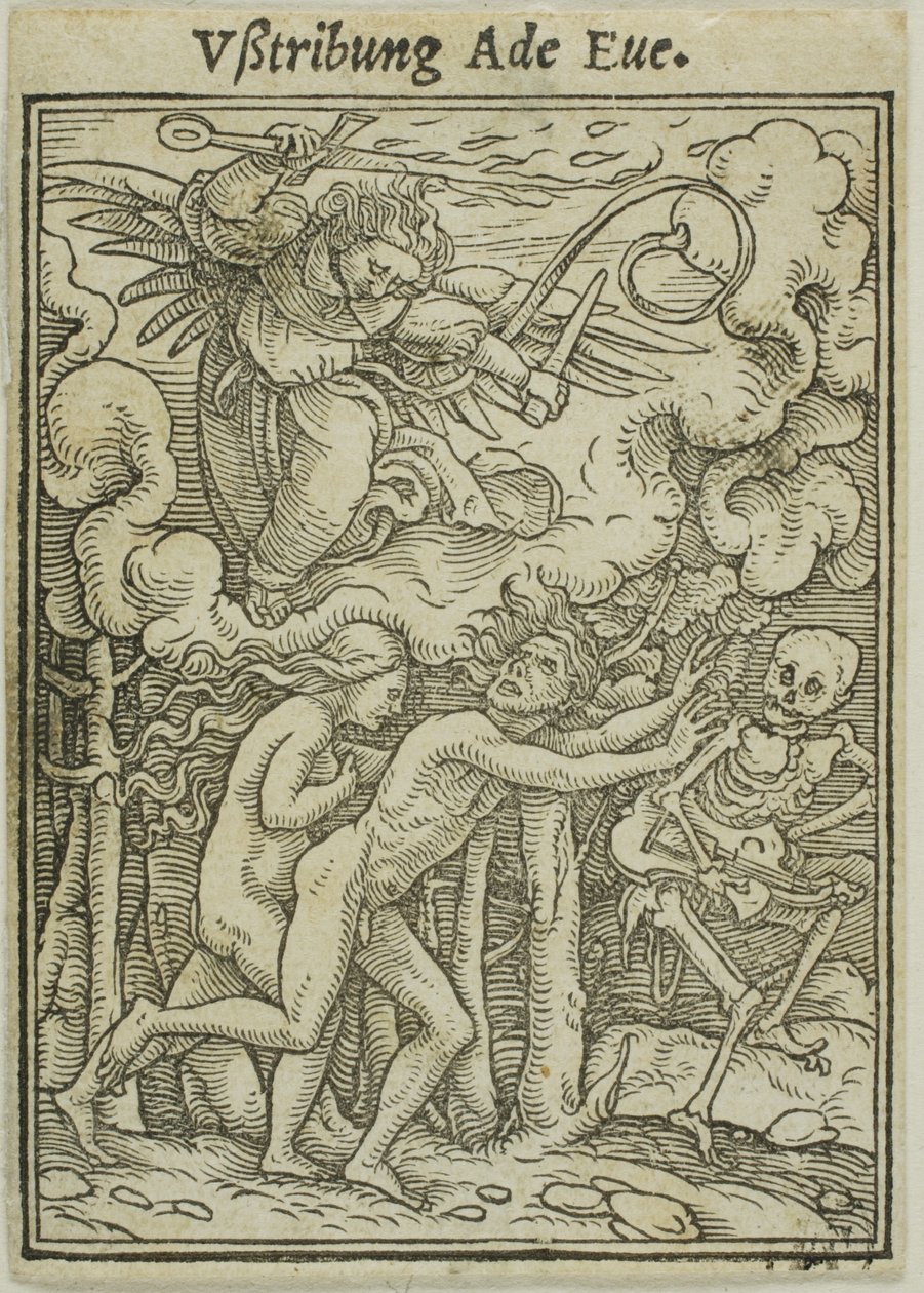 Adam i Ewa wypędzeni z raju autorstwa Hans Holbein the Younger
