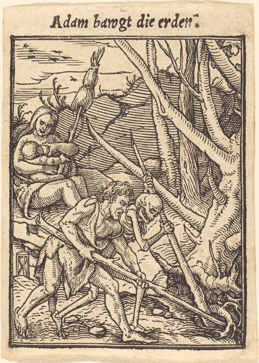 Adam kołysze ziemię autorstwa Hans Holbein der Jüngere