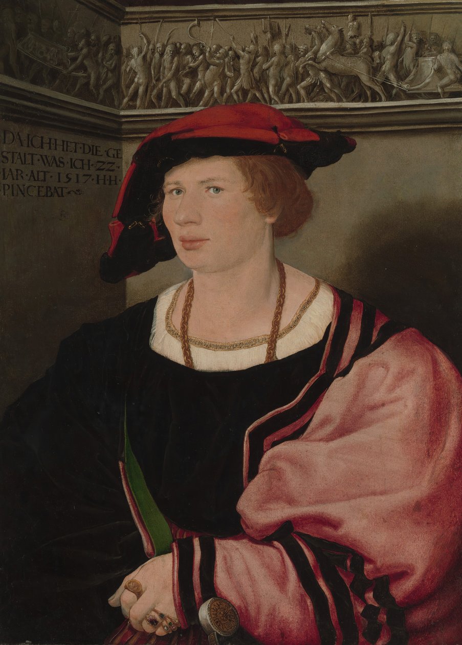 Benedikt von Hertenstein urodzony ok. 1495, zm. 1522, 1517. autorstwa Hans Holbein der Jüngere