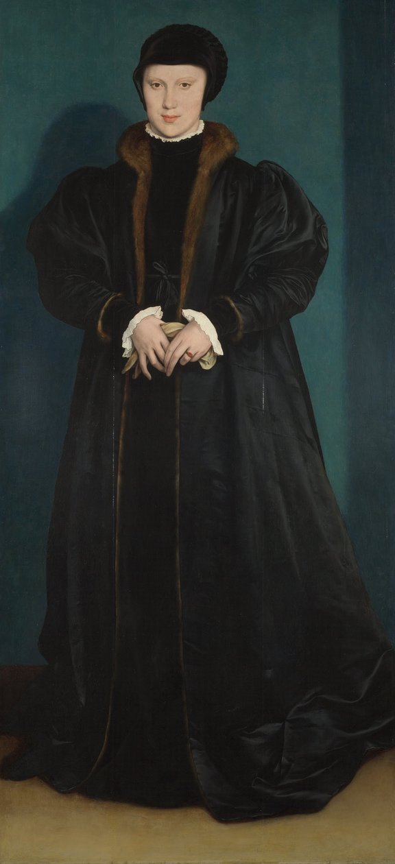 Krystyna Danii, księżna Mediolanu, 1538 autorstwa Hans Holbein der Jüngere