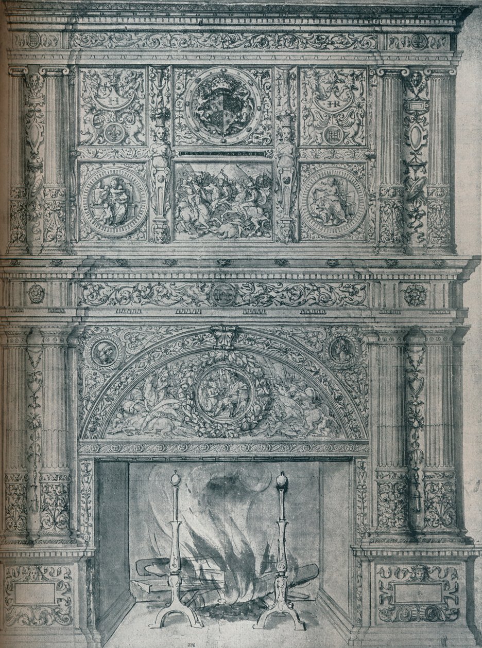 Rysunek komina, c1537 autorstwa Hans Holbein der Jüngere