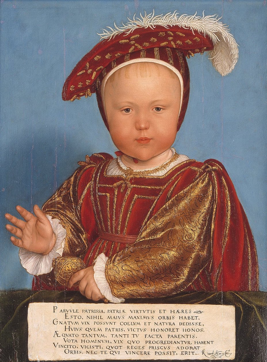 Edward, książę Walii, późniejszy król Edward VI autorstwa Hans Holbein the Younger