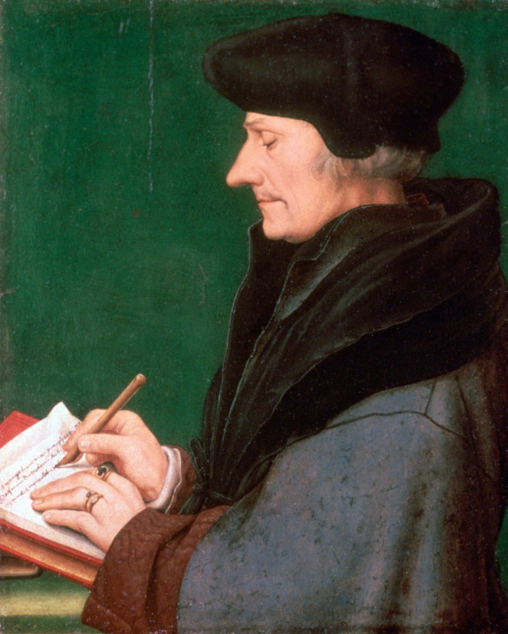 Erazm z Rotterdamu, 1523 autorstwa Hans Holbein der Jüngere