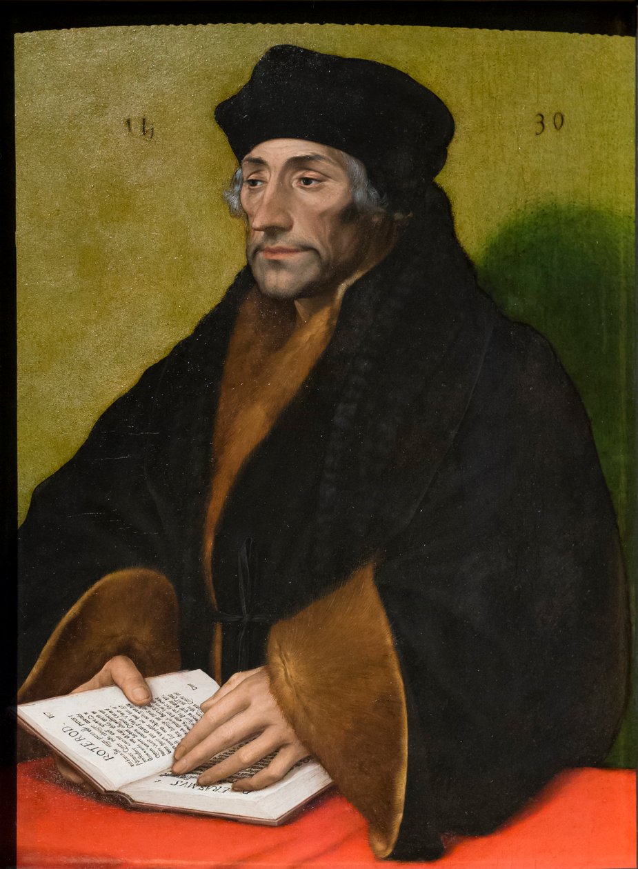 Erazm z Rotterdamu, ok. 1530 (olej na drewnie) autorstwa Hans Holbein the Younger