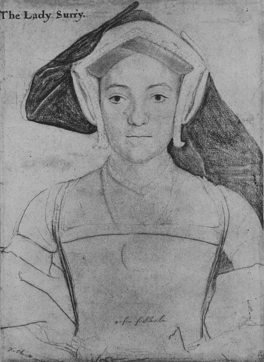 Frances, hrabina Surrey, c1532-1533 1945 autorstwa Hans Holbein der Jüngere