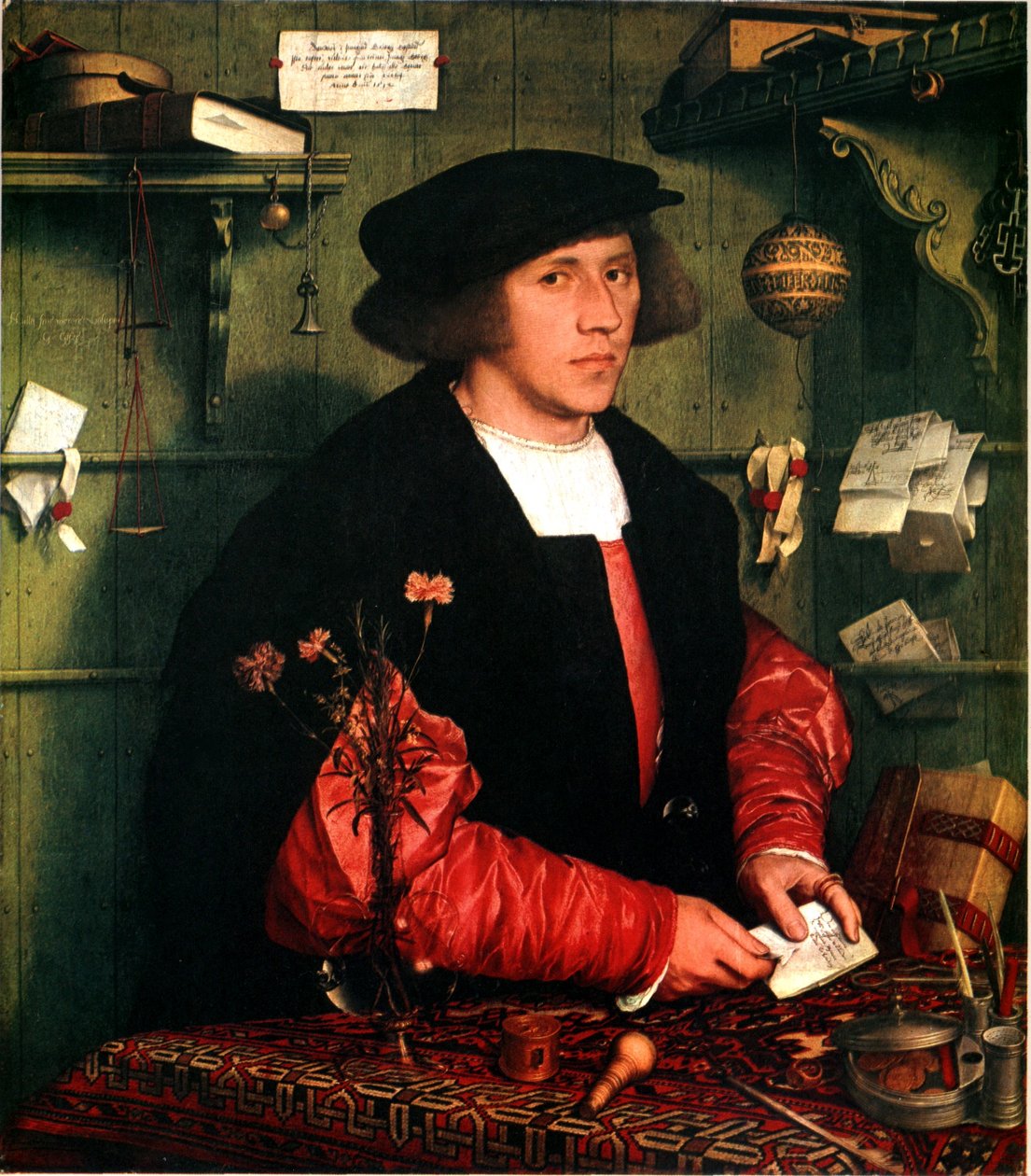Der Kaufmann Georg Gisze Kupiec Georg Gisze autorstwa Hans Holbein the Younger