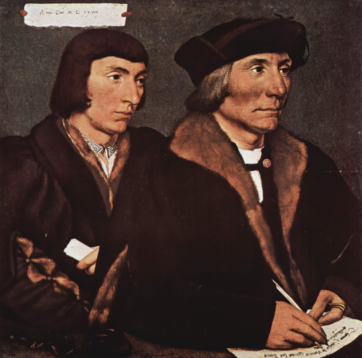 Thomas Godsalve (1481-1542) und sein Sohn Sir John (etwa 1510-1556) Portret Thomasa Godsalve
