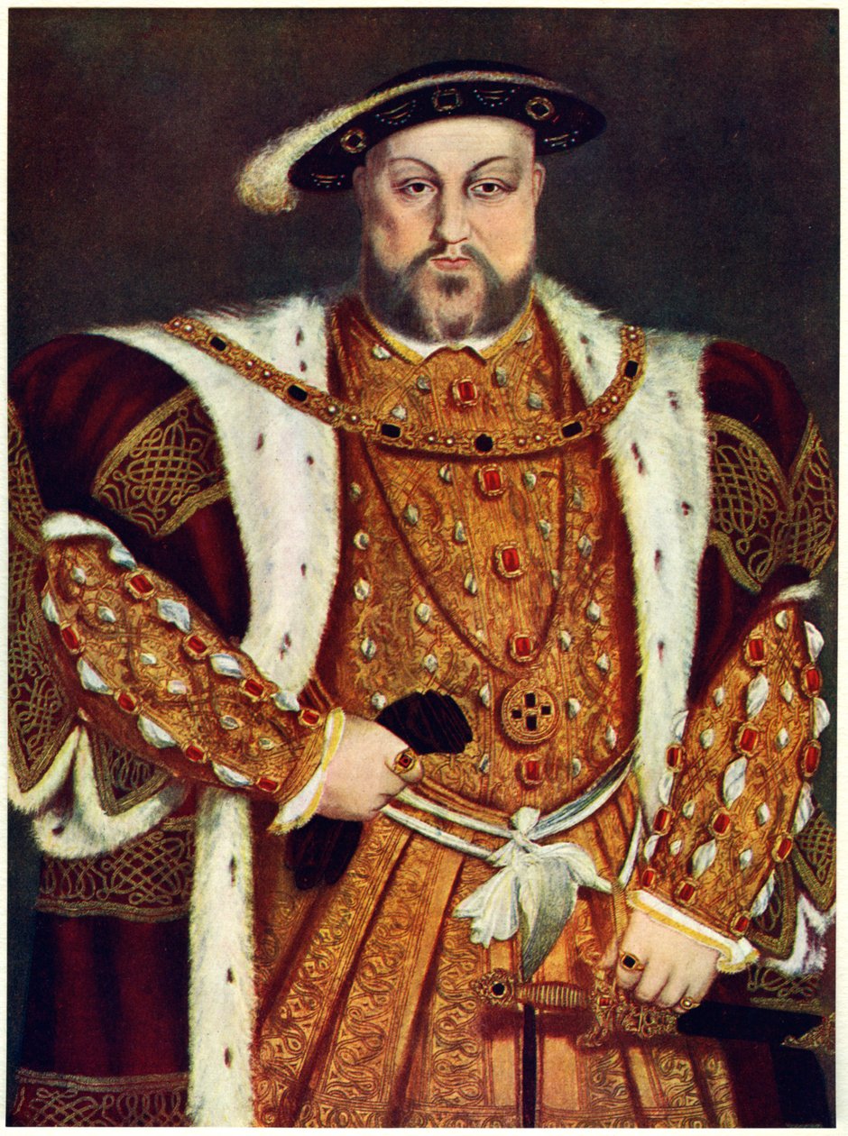 Henryk VIII, ok. 1517-1540. autorstwa Hans Holbein der Jüngere