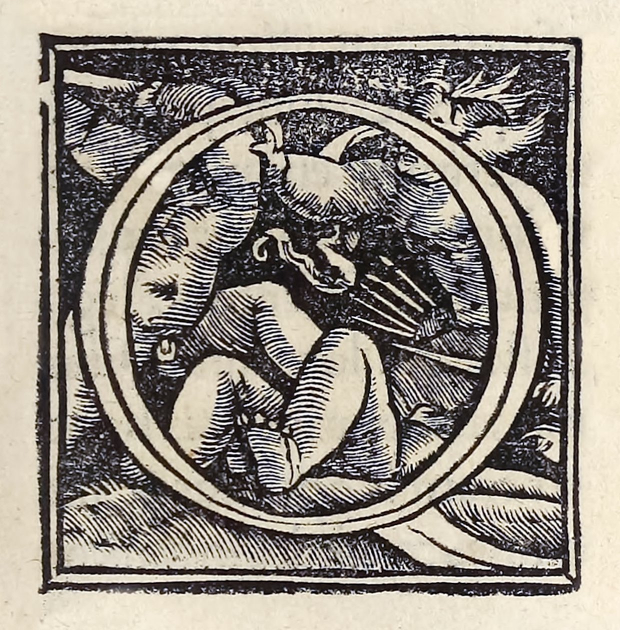 Iluminowane „O” z trzeciego wydania „Utopii” Sir Thomasa More